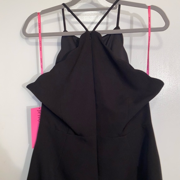 NWT: Betsey Johnson Women's Scalloped Halter Mini Dress W/ Pearl Buttons Size 10 - Picture 3 of 9